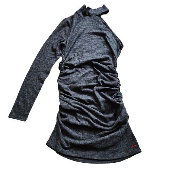 N:Philanthropy Electra asymmetrical charcoal dress size large - Picture 5 of 8